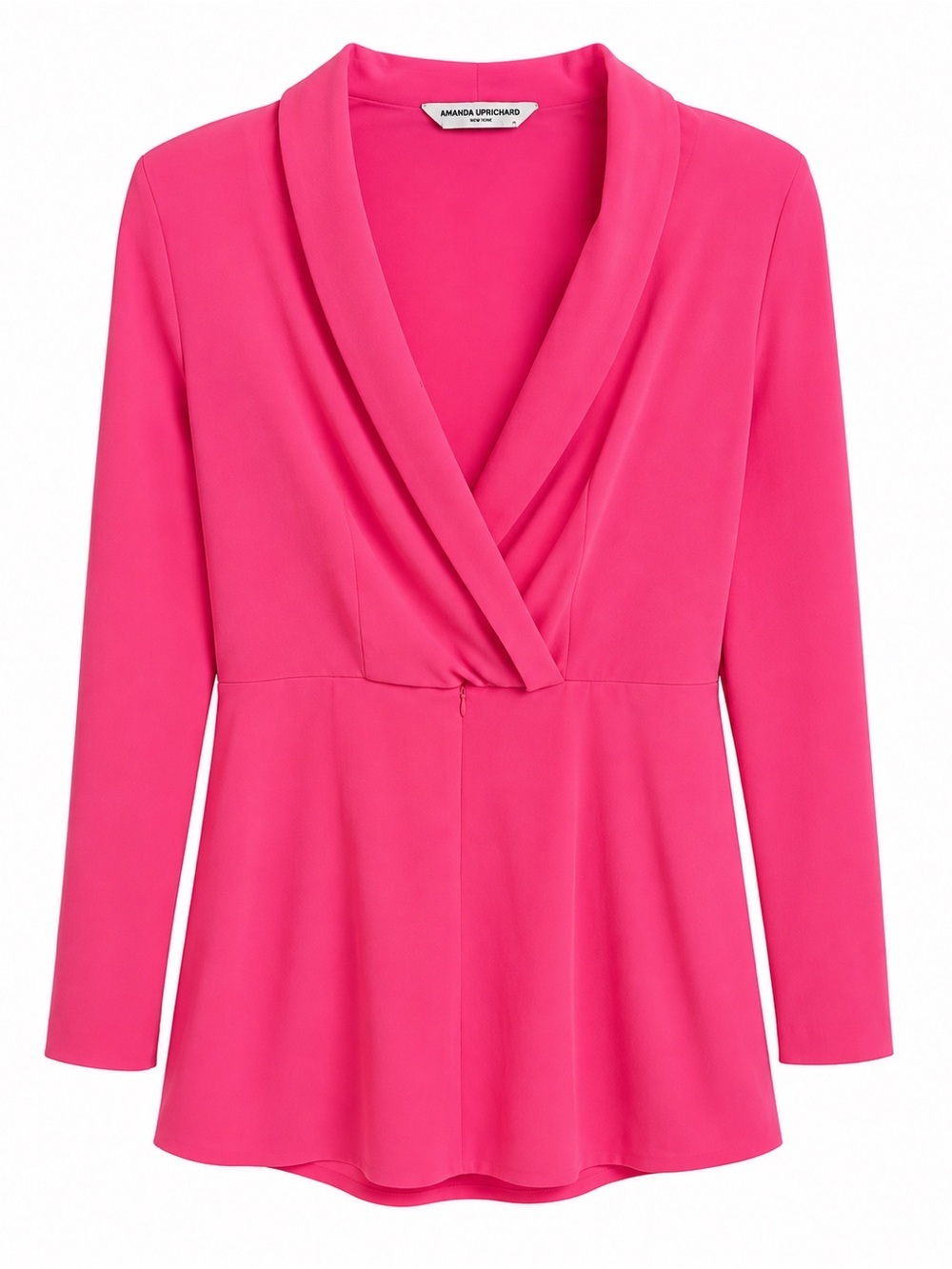 Amanda Uprichard Hot Pink Long Sleeve Romper Size Small